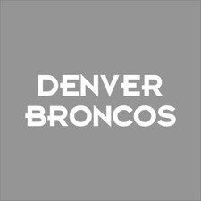 Denver Broncos 3 NFL Team Logo 1 Color Vinyl Decal Sticker Window Car Wall