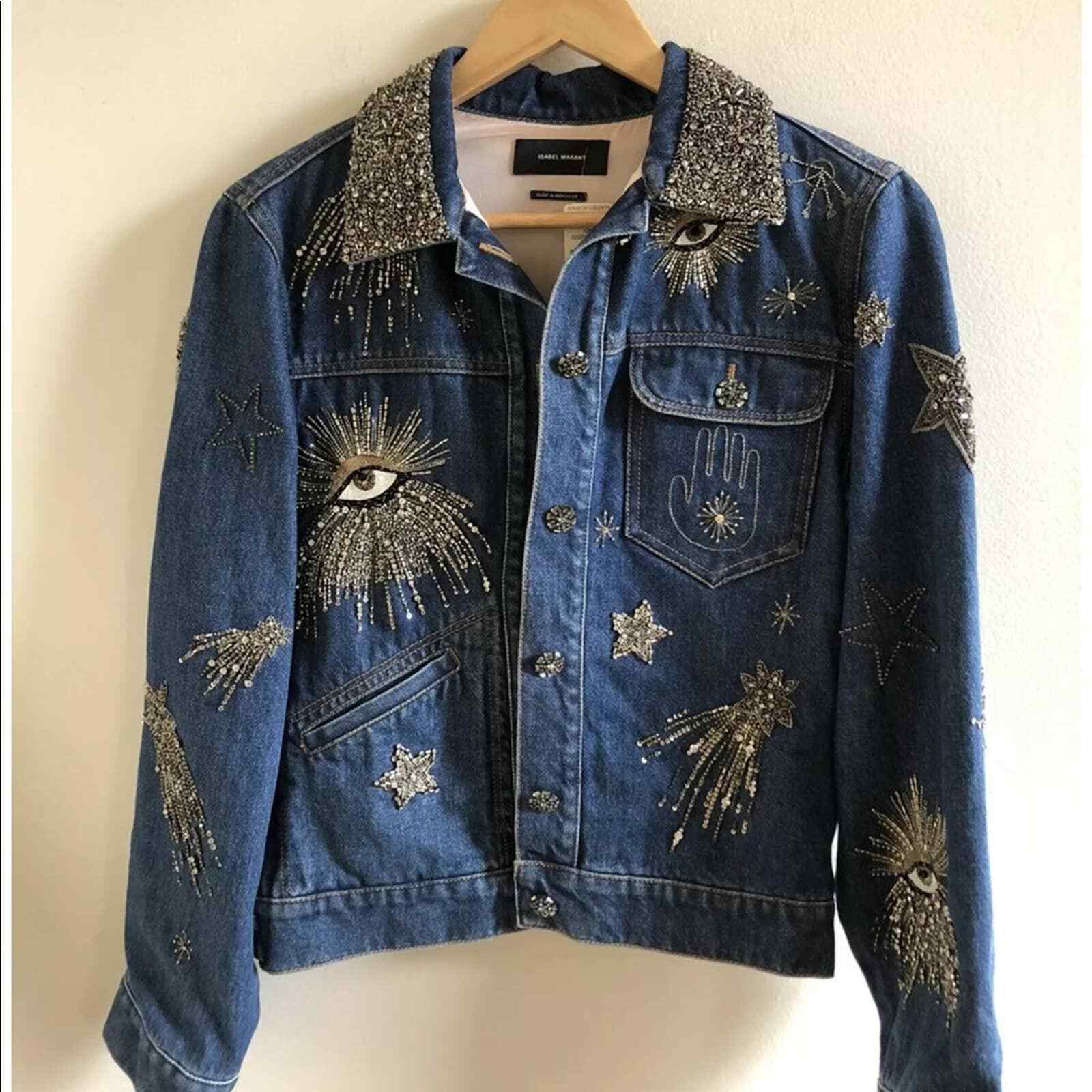 $3700 Isabel Marant Eloise embroidered jacket