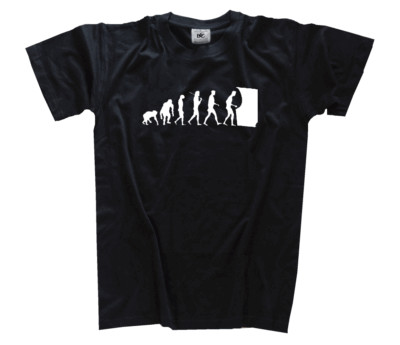 White Edition Evolution Gaming Zocken Spielautomat Primat zum Menschen T-Shirt