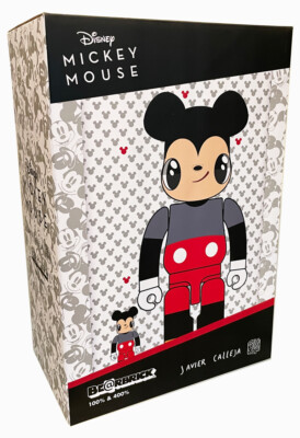 その他 MEDICOM TOY - BE@RBRICK FUTURE MICKEY (2nd COLOR Ver.) Bearbrick x Sorayama Future Mickey 100% & 400% Set Silver