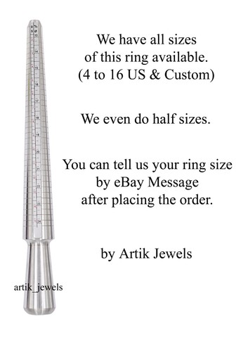 Round Moissanite with 14K White Gold Plated Silver Art Deco Ring for Women's #05 - Picture 13 of 13