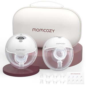 Momcozy Mains libres de la pompe à sein M5, Pompe à sein portable de la bouche bébé double-mer