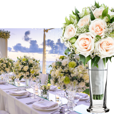 12 Stück Hochzeitsvasen Trompetenvasen Tischvase Blumenvase Hochzeit Väschen Set