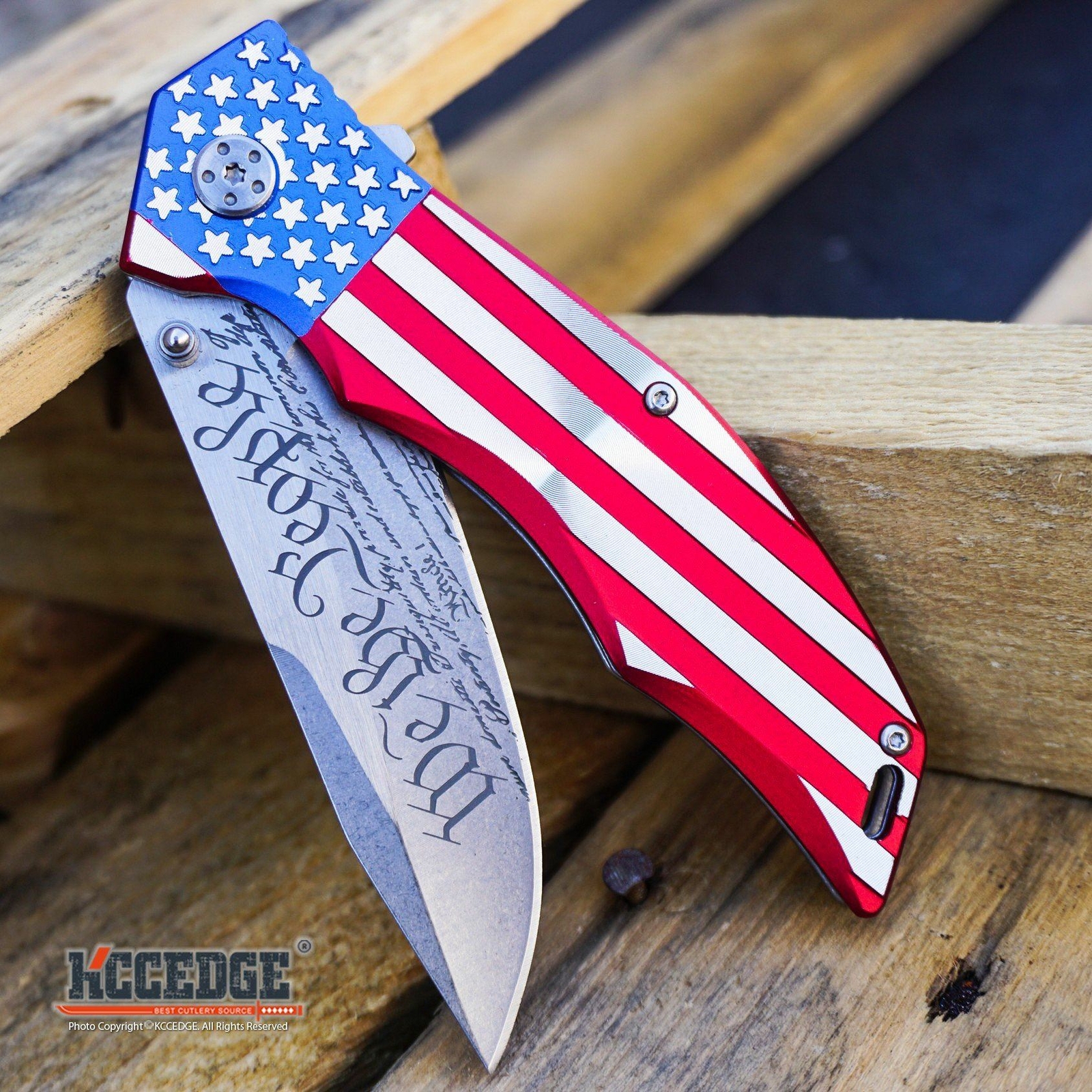 8" MTech American Flag Assisted Folding Pocket Knife Proud In the USA