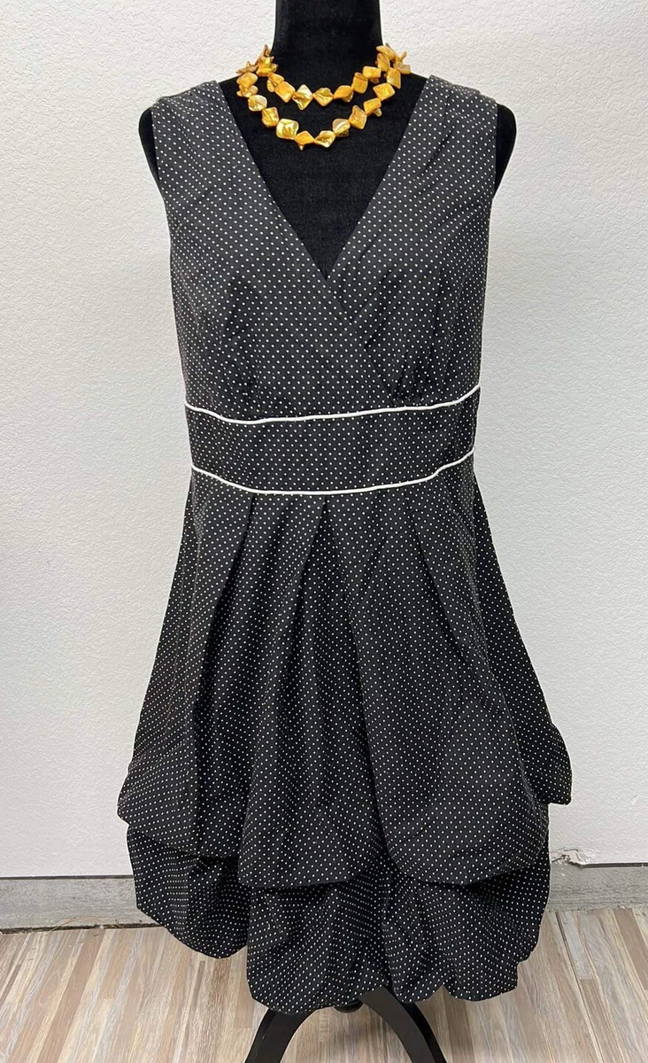 Torrid Black white Polka Dot Dress Size 14 Beautiful Sleeveless