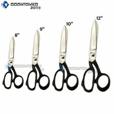 Heavy Duty Tailor Scissor Black Upholstery Sewing Dressmaking Carpet Shears-PICK