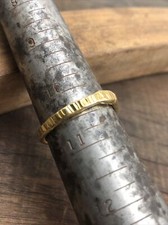 Handmade Brass Ring Minimalist Design Size 10.5