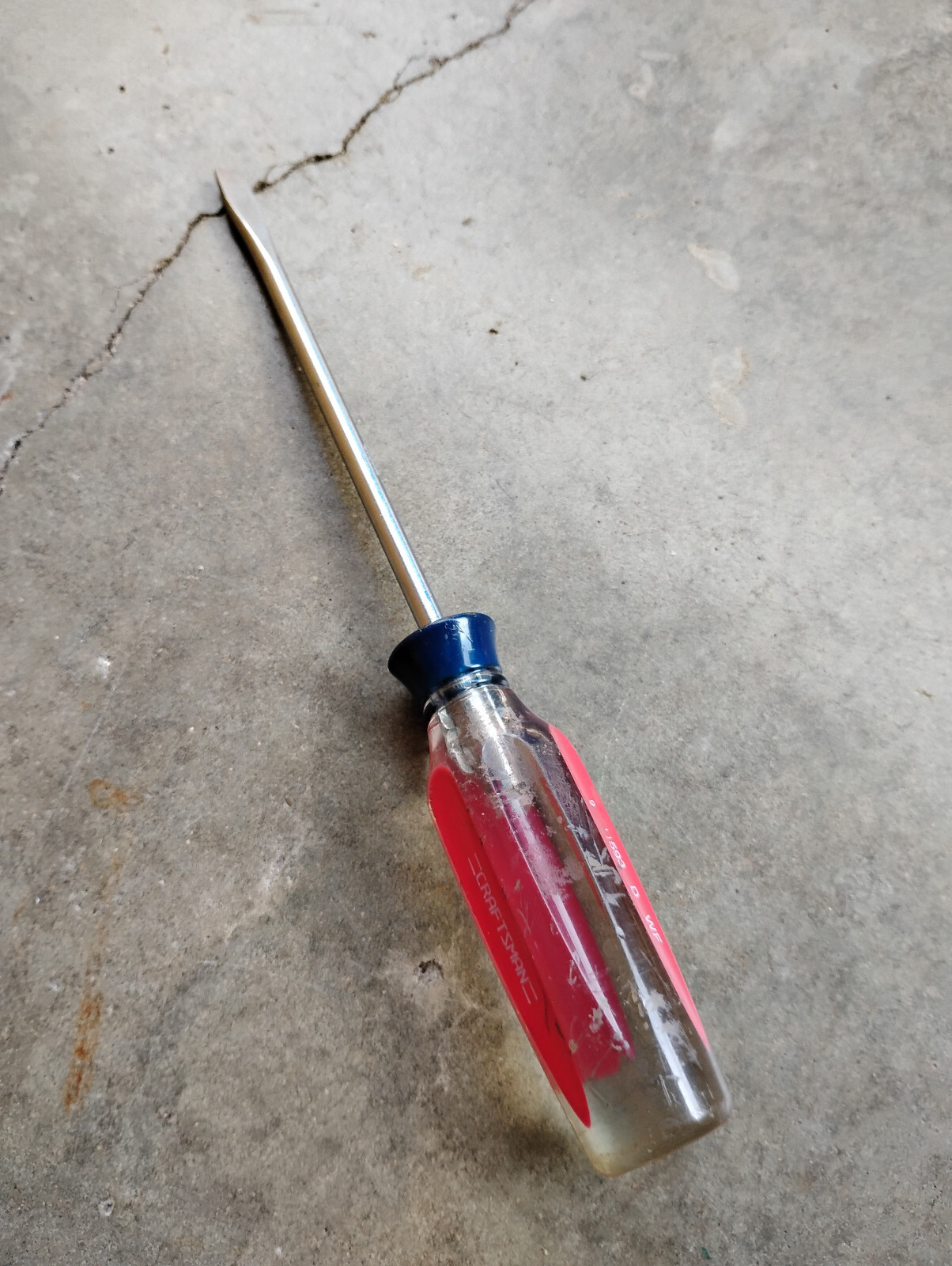 Vintage Craftsman 1/4  Slotted Screwdriver Sears Best Handle 41593 WF USA