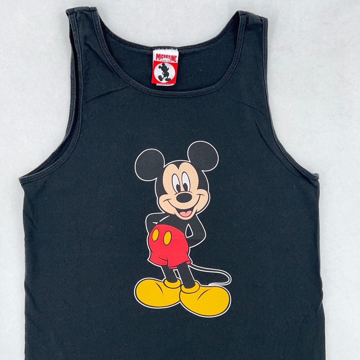 vintage 80s MICKEY MOUSE WALT DISNEY TANK TOP T-Shirt MEDIUM