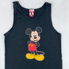 vintage 80s MICKEY MOUSE WALT DISNEY TANK TOP T-Shirt MEDIUM/LARGE cartoon beach