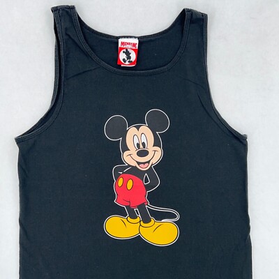 vintage 80s MICKEY MOUSE WALT DISNEY TANK TOP T-Shirt MEDIUM