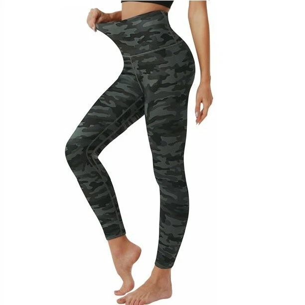 Mujer Cintura Alta Control Abdomen Yoga Entrenamiento Leggings Con Bolsillo Interior Foto 4 de 4
