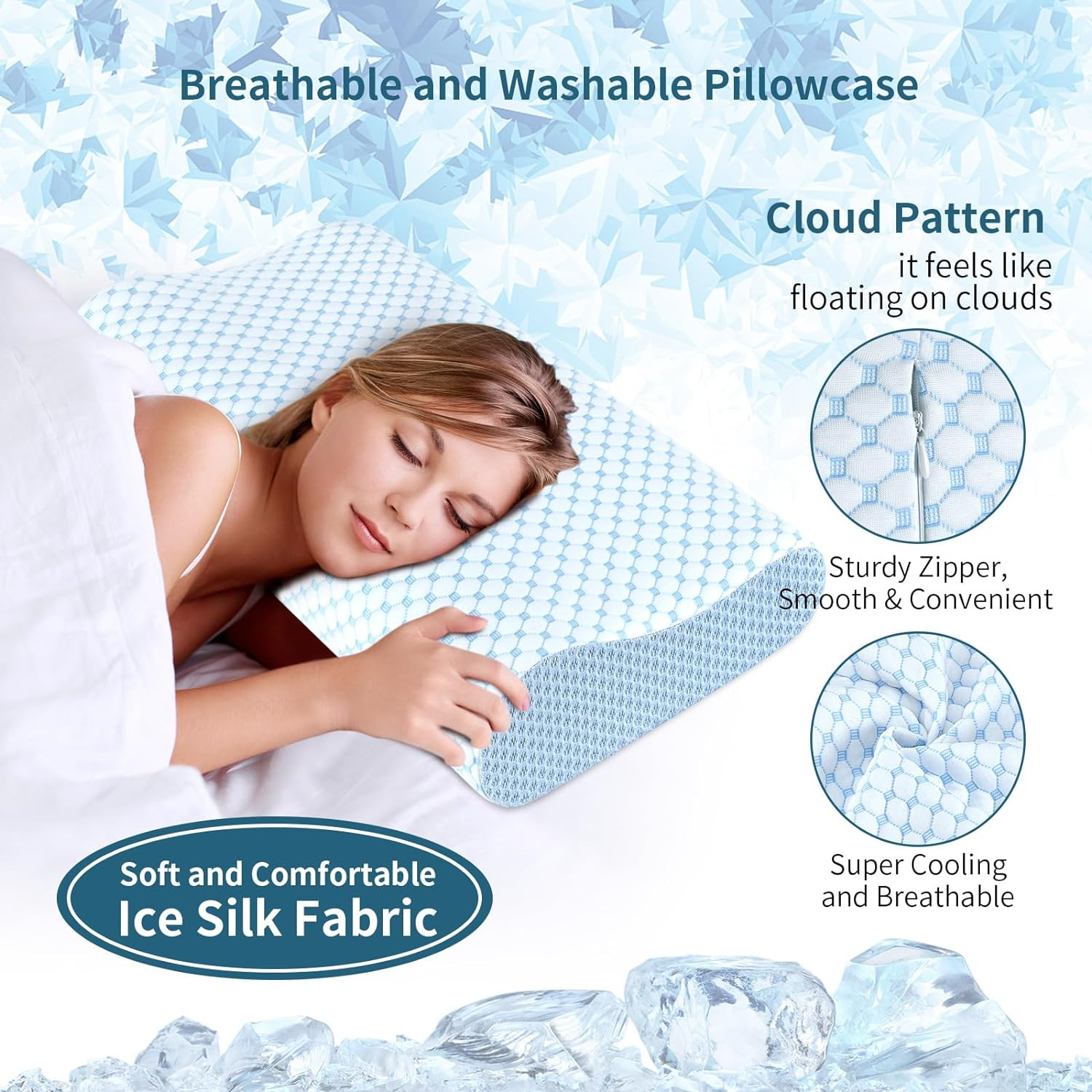 Almohadas Ortopedicas Para Cervical Alivio Dolor Cuello Foam Memory Dormir Bien