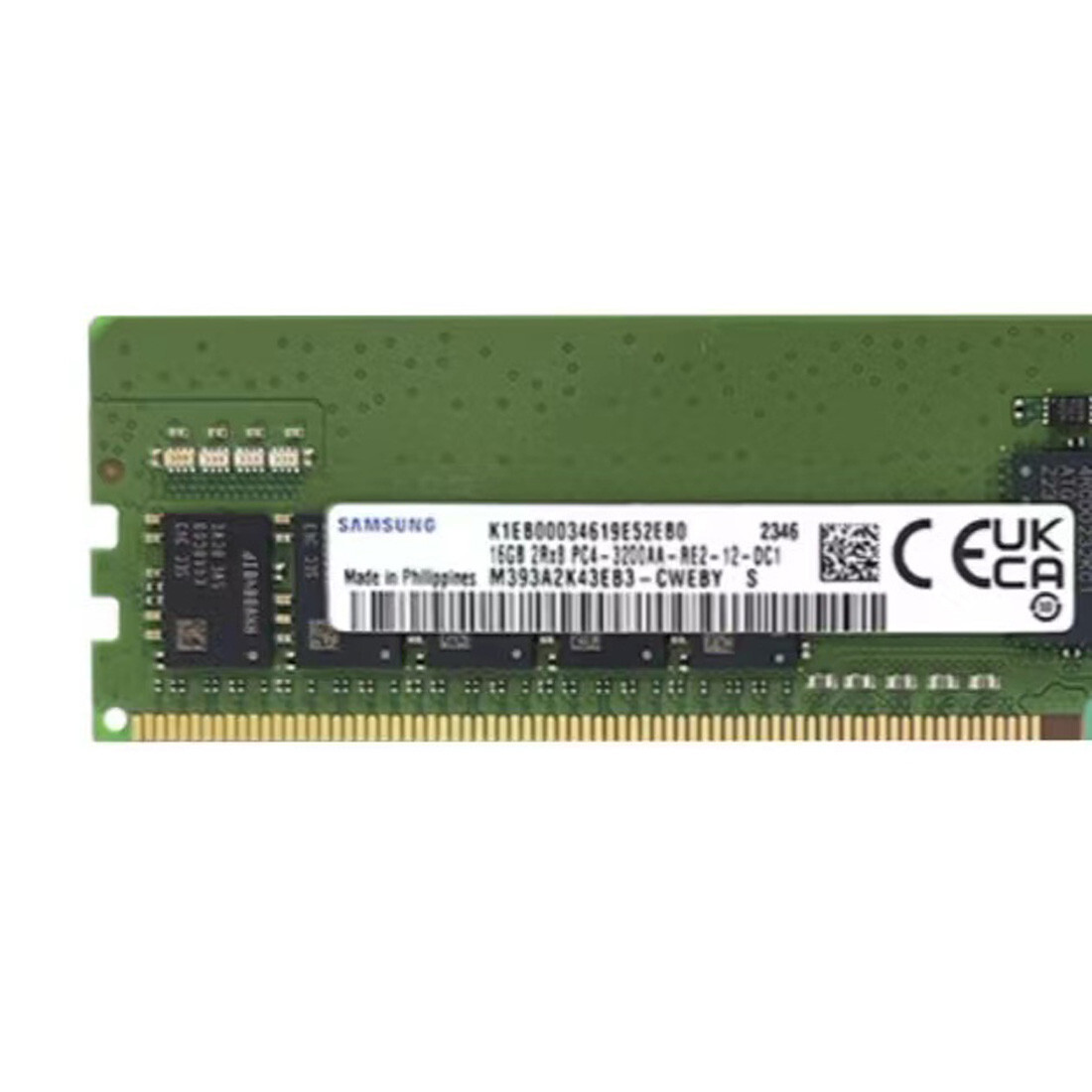 Samsung DDR4-16GB×4枚 計64GB ECC REG Samsung 64GB (4X16GB) 3200MHz DDR4 PC4-25600 ECC Registered RDIMM