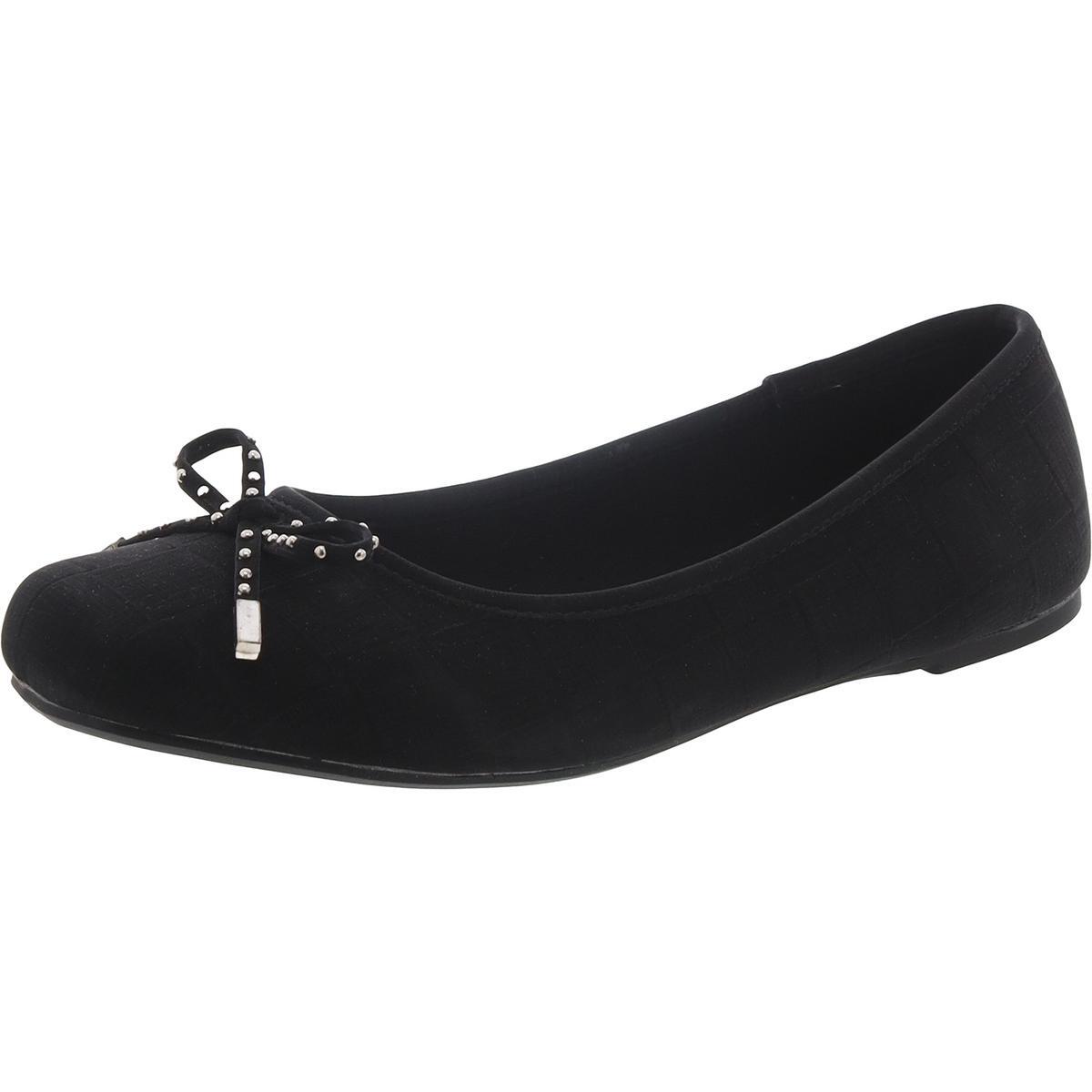 Женские балетки Nautica EMILE с черным бантом на плоской подошве 85 Medium BM BHFO 8596 2790₽