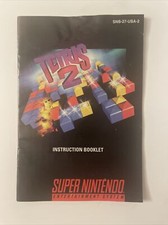 TETRIS 2  SNES, 1993 Instruction Booklet Only