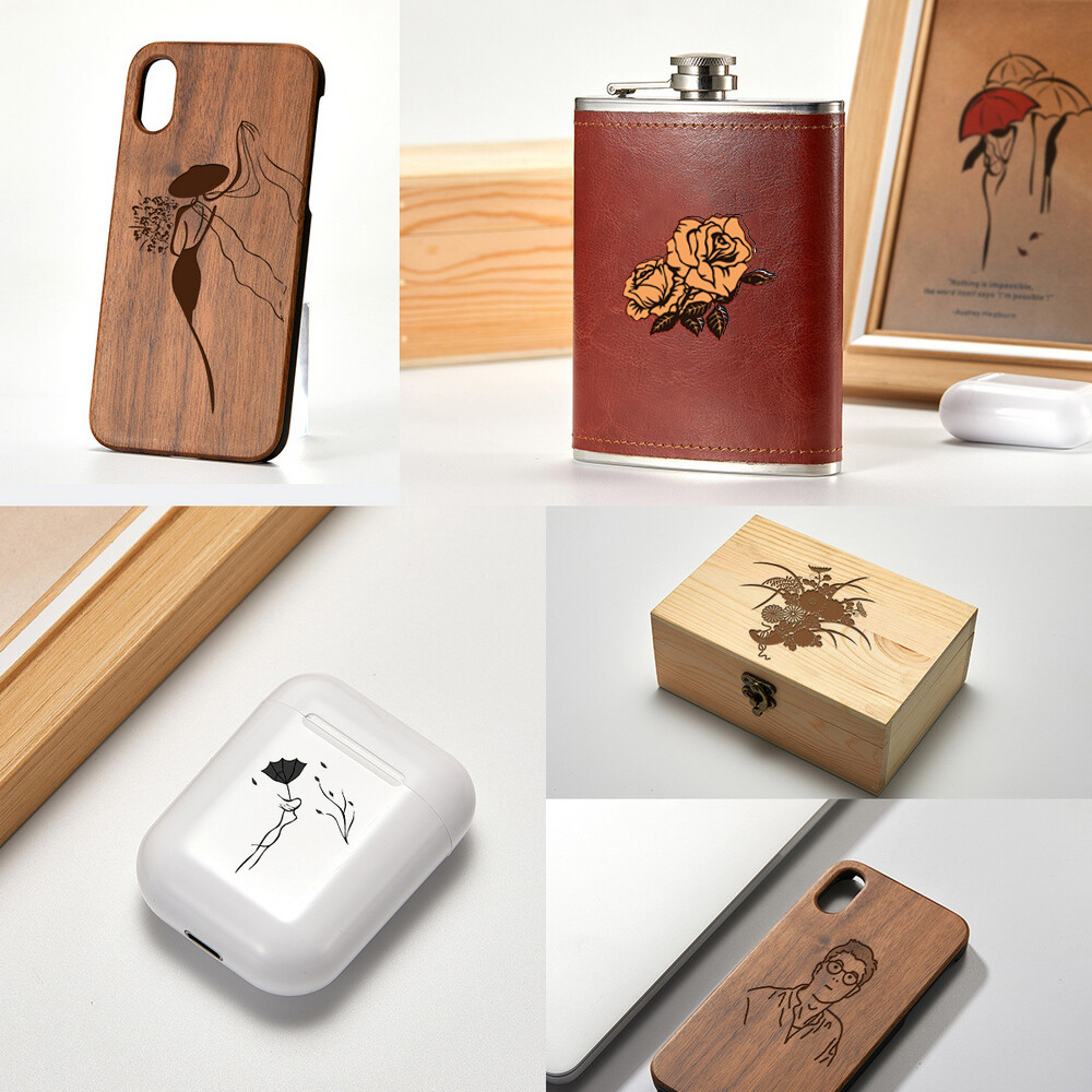 WoodPecker 1600mW Pro Laser Engraving Machine Bluetooth Engraver Printer Cutter eBay