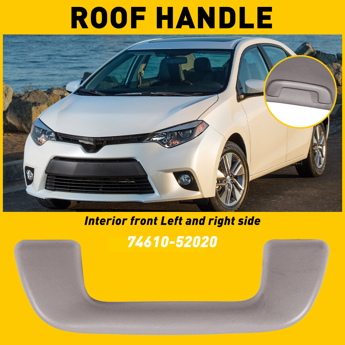 For Toyota Yaris 2008-2017 Front Roof Handle Pull Grab Handle