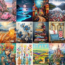 YALKIN Mountain Paint by Numbers kits for Adults Beginners without Frame