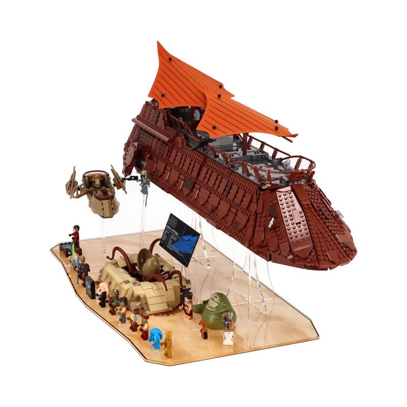 UNIQUEDISPLAY Display Stand For LEGO 75396 Jabba's Sail Barge