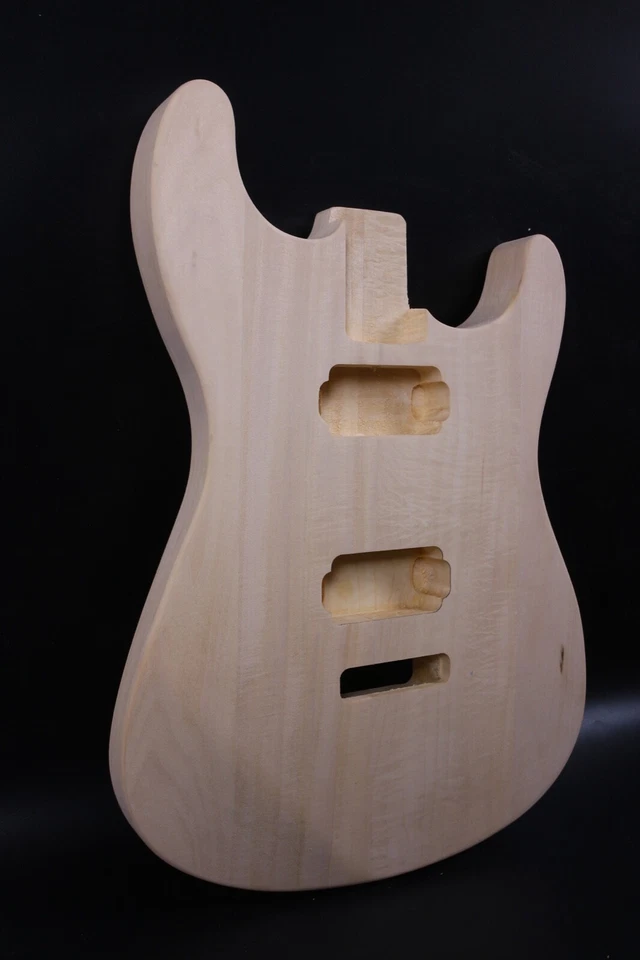 Cuerpo de guitarra sin terminar para guitarra eléctrica hágalo usted mismo bajo de repuesto madera ST EV-HH5150 Foto 2 de 4
