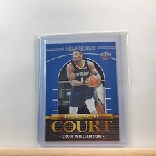 2021-22 Panini NBAHOOPS Basketball Zion Williamson HIGH COURT base card # 10