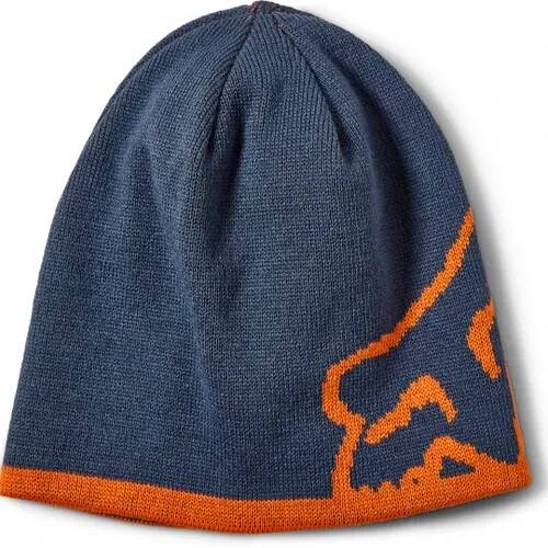 FOX RACING Streamliner Beanie Orange/Indigo Reversible One Size Fits Most