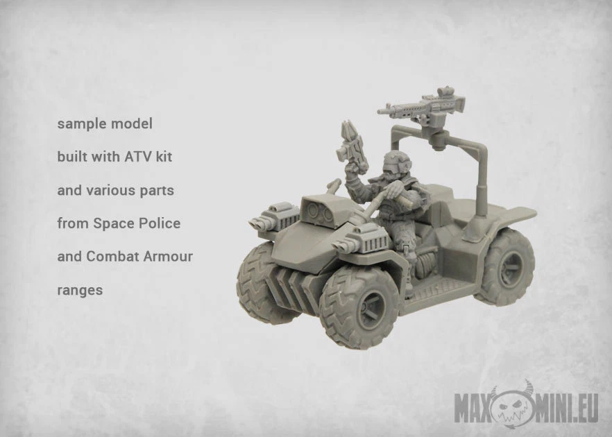 Kit de veículo de guarda marinha militar MAXMINI MXMFG026 ATV quadriciclo (miniatura) - Imagem 3 de 4