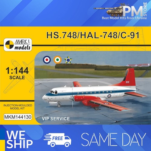 Mark I MKM144130 1/144 Hawker Siddeley HS.748/HAL-748 VIP Service UK Airliner - 第 1/8 張圖片