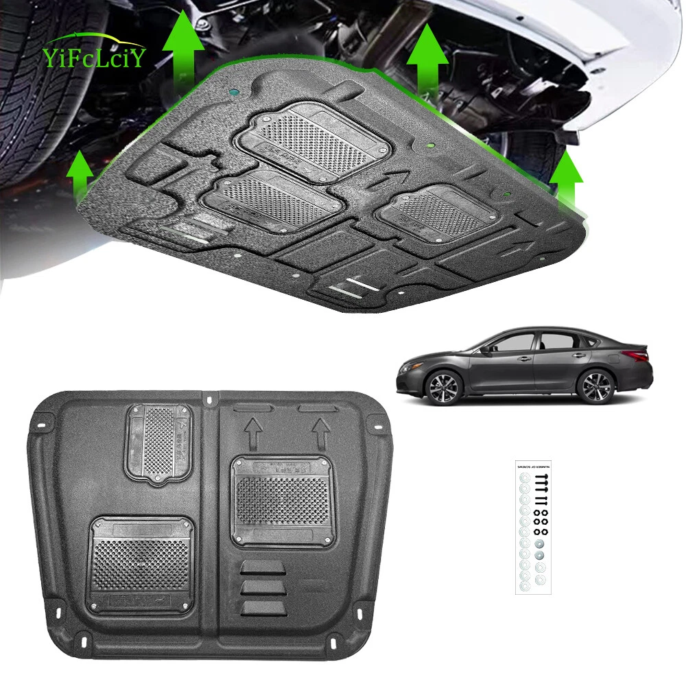 TopAlpha Left Side Engine Splash Shield – For 2002-2006 Altima & 2004-2008 Maxima – Replaces 648393Z800