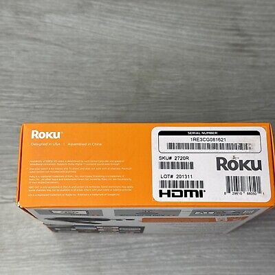 Roku 2 Media Streamer W/ Headphone Jack- Black (2720R) New Roku 2 Media Streamer W/ Headphone Jack- Black (2720R) New