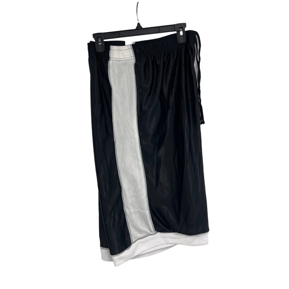 Pantalones cortos de baloncesto Nothin But Net NBN Gear para hombre gris y negro Foto 3 de 4
