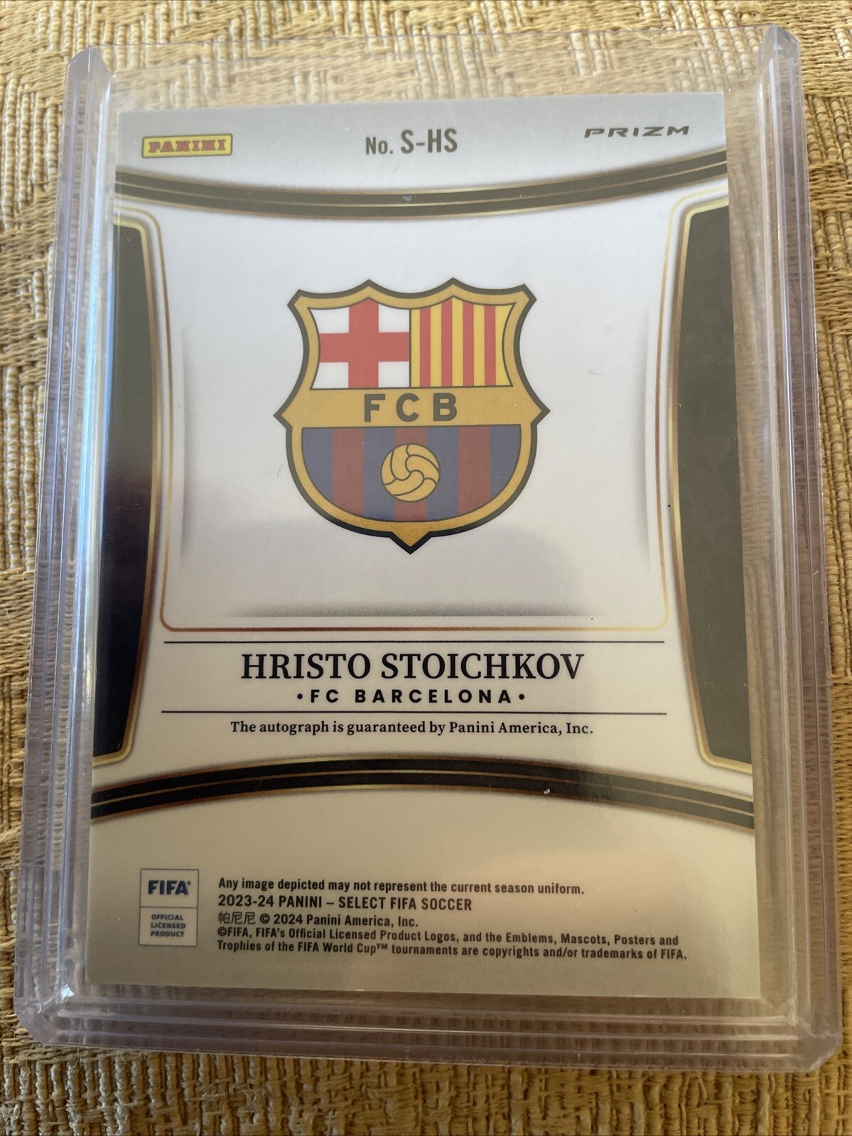 Panini Select Fifa 23/24 Hristo Stoichkov Barcelona Auto eBay