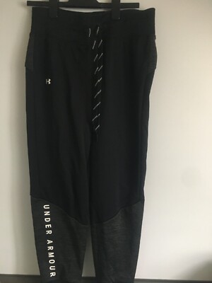New Under Armour Womens Black Tracksuit Trousers (Size S