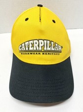 Caterpillar Workwear CAT Heritage Strapback Baseball Cap Trucker Hat Farm Yellow