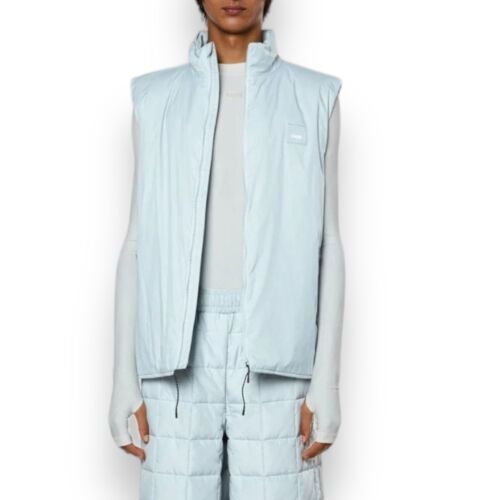Rains Mens XL Fuse Sky Blue Full Zip Vest Insulated Waterproof Lightweight - Zdjęcie 1 z 12