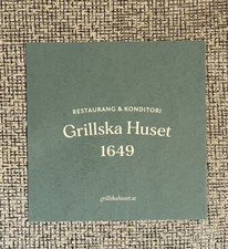 GRILLSKA HUSET RESTAURANT STOCKHOLM SWEDEN BUSINESS CARD