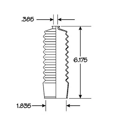 Kit de bota de piñón y cremallera para Toyota Supra 1989-1992 EMPI botas de fuelle Foto 4 de 4