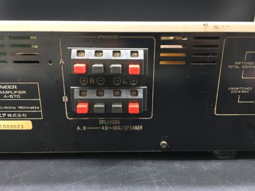 Rare! PIONEER pre-main amplifier A-570 Fully Functional Used from Japan - Picture 21 of 24