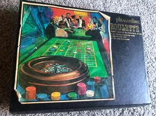 Pleasantime Pacific Game Company Roulette Wheel Chips Mat Frontier Hotel