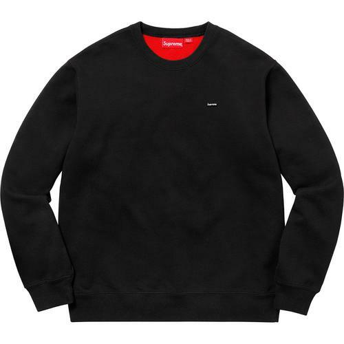 Supreme Contrast Crewneck Black Medium S/S 18 | eBay