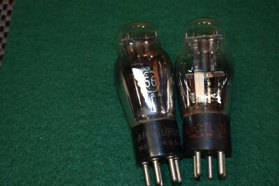 Type 56 Arcturus Audio Receiver Vacuum Tubes Tested Pair 