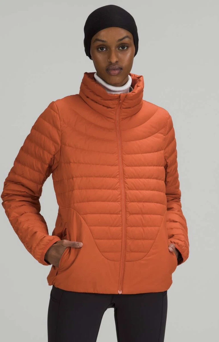 Lululemon Lightweight Relaxed-Fit Down Canyon Orange Jacket Wms Sz