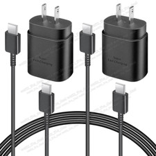 25w Type USB-C Super Fast Wall Charger+3FT Cable For Samsung Galaxy S20 S21 5G