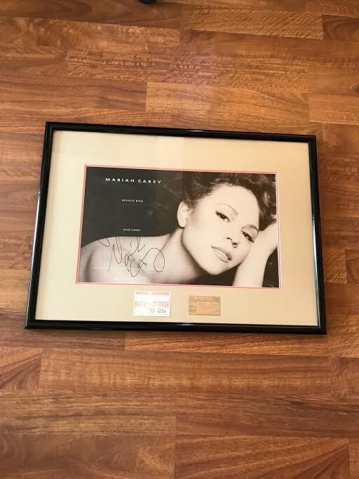 格安新品  MARIAH Los 1993 Ticket Concert with POSTER AUTOGRAPHED CAREY ミュージシャン