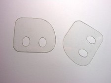 Clear Polycarbonate Side Shields for Safety Glasses 12 Pcs
