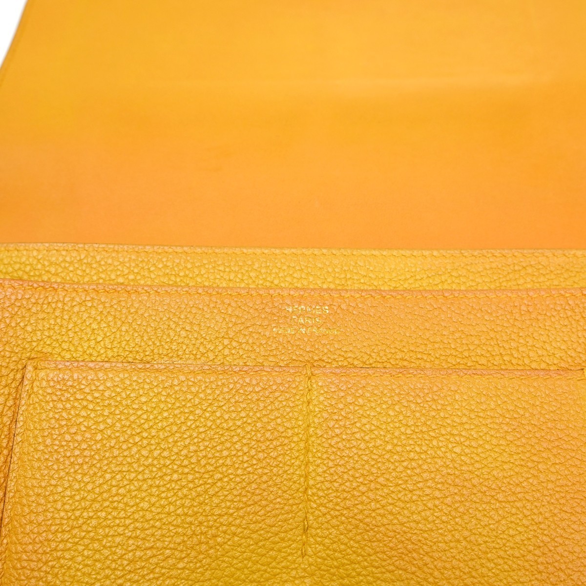 Hermes Dogon Duo Combined Leather Yellow Wallets Accessory image 5