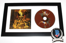 SEPULTURA PAULO JR ANDREAS BAND SIGNED FRAMED ARISE CD COVER ALBUM BECKETT COA