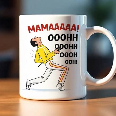 Mama Ooh Singing Coffee Mug, Funny Mothers Day Gift For Mum