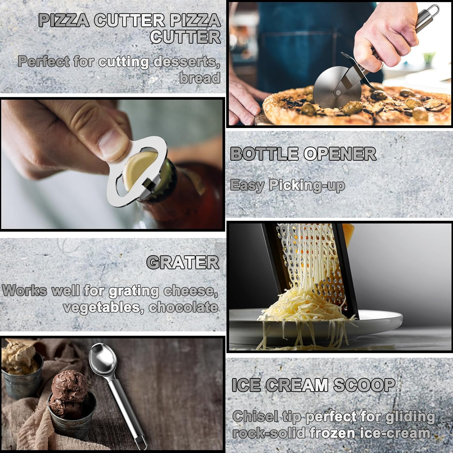 Kitchen Utensils Set-Umite Chef 34 Pcs Silicone Cooking Utensils Set for Nonstic